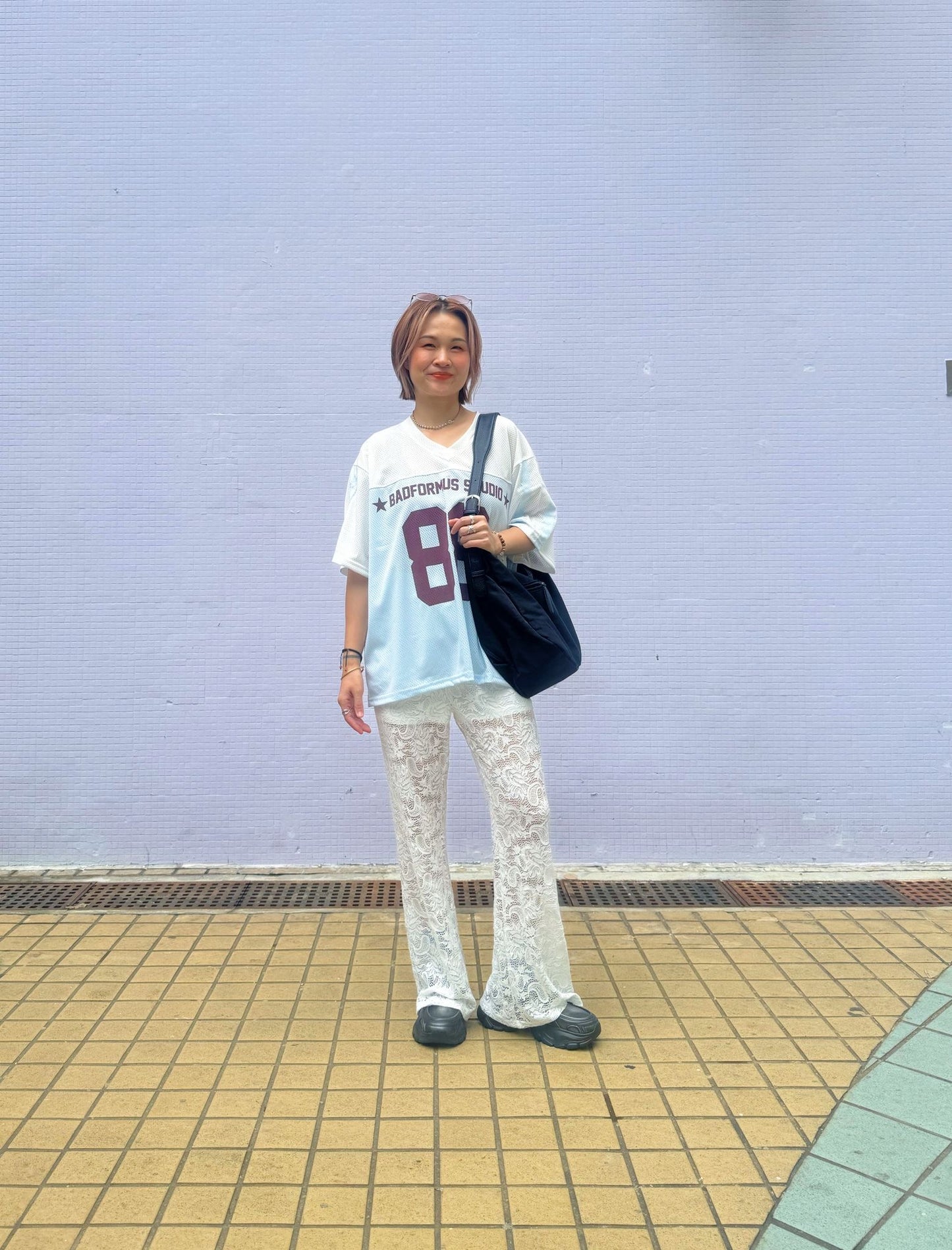 ￼腰果花喇叭褲