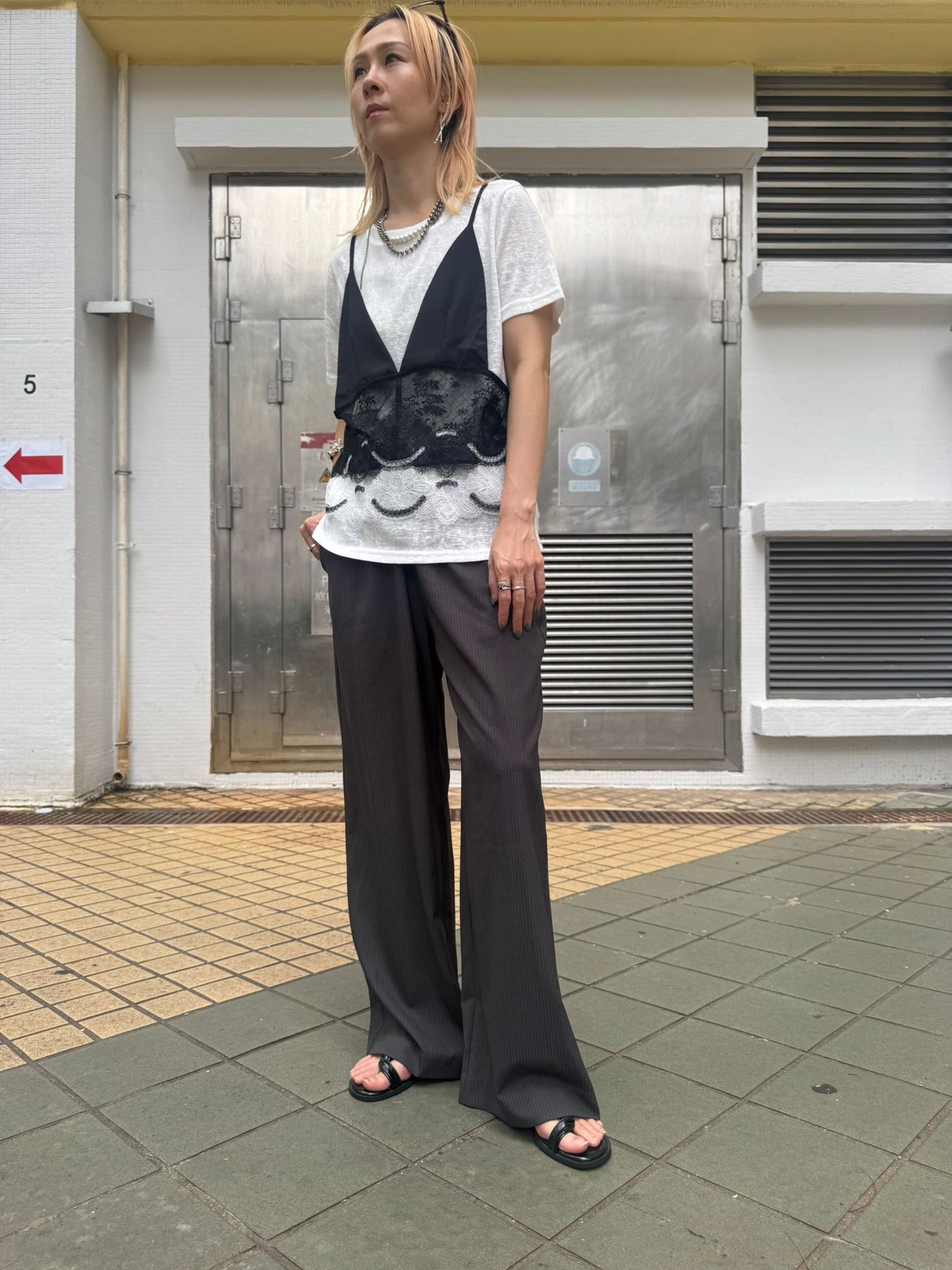 假兩件Bar Top Tee