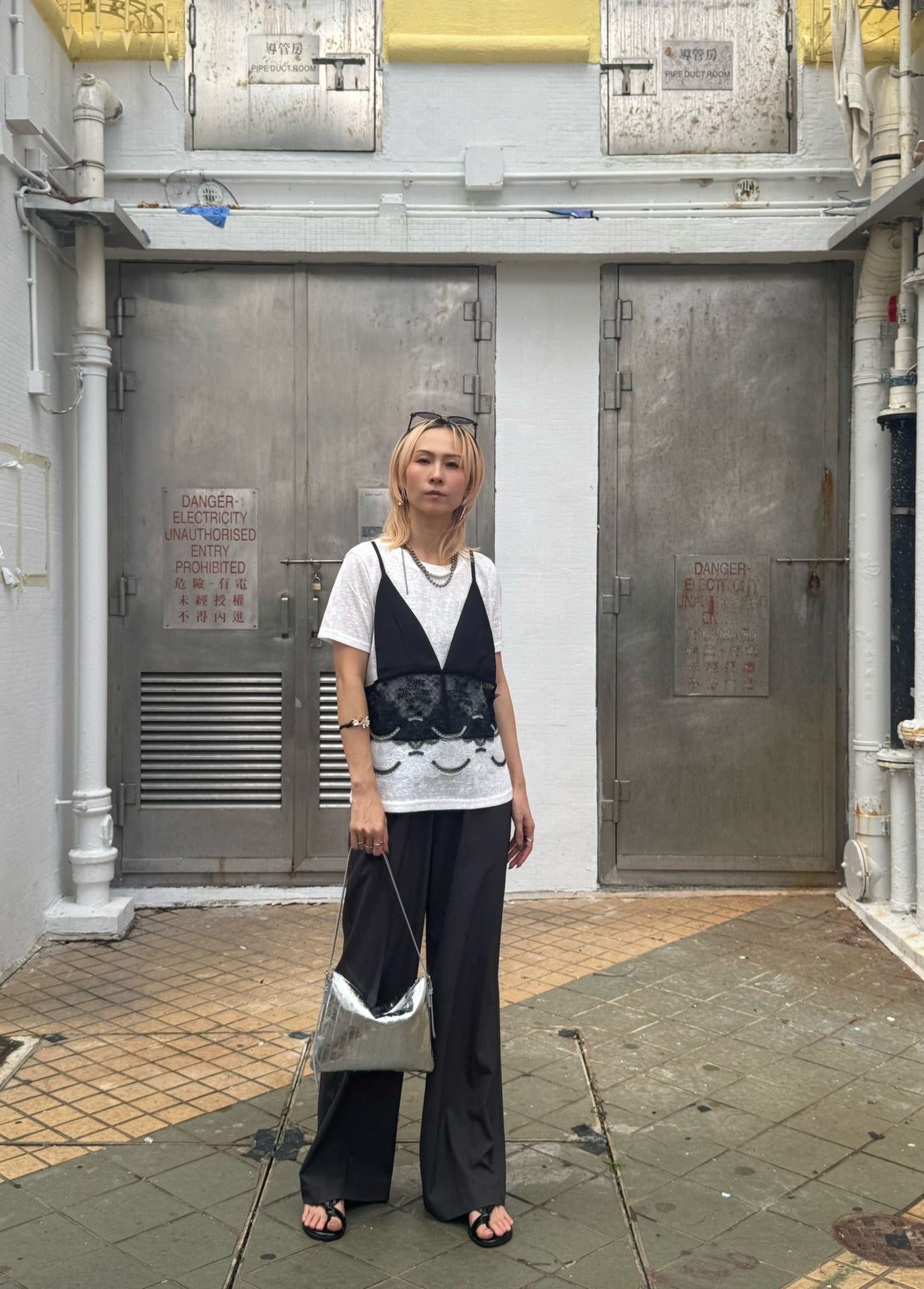 假兩件Bar Top Tee