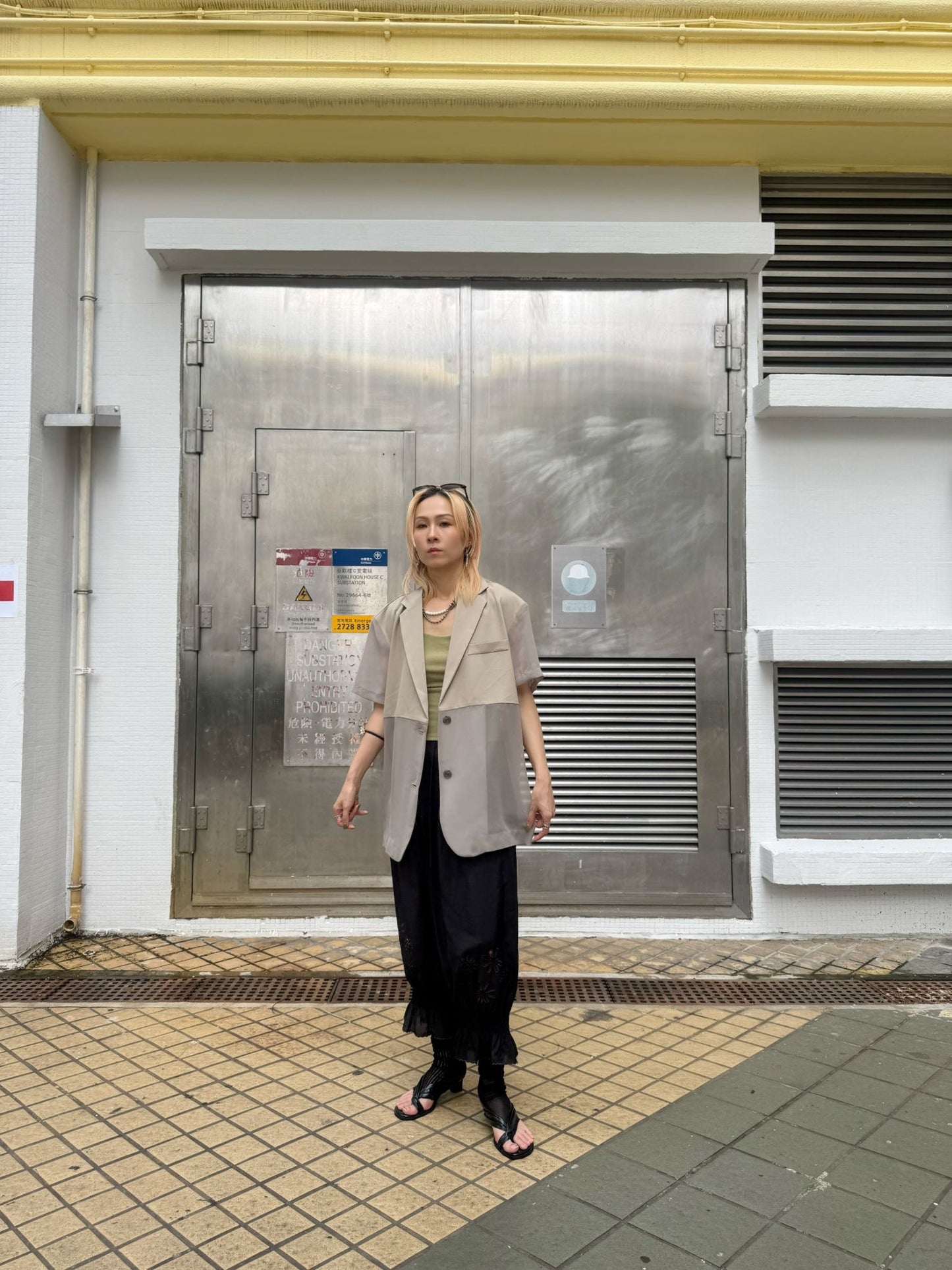 拼布透視西裝