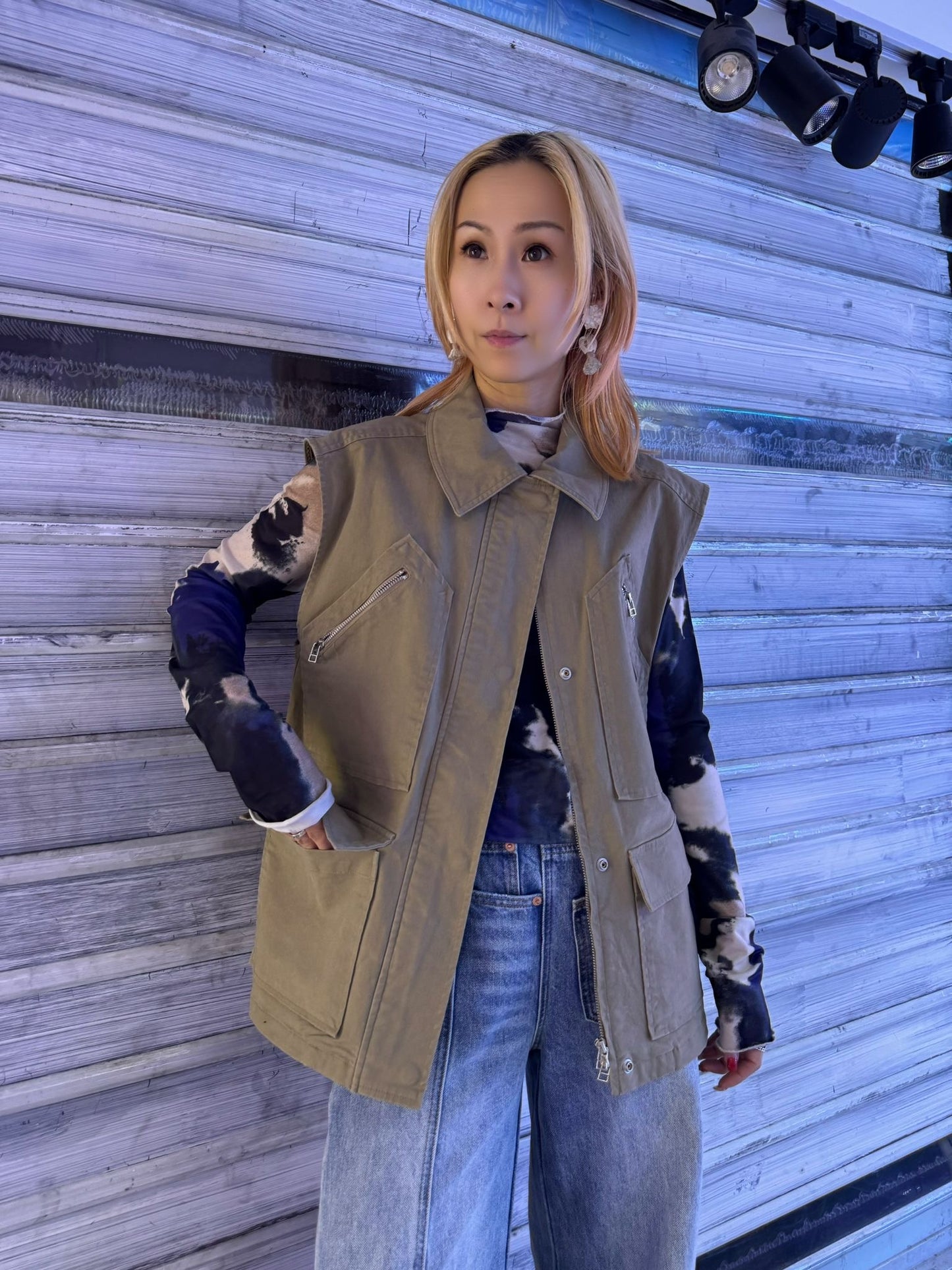 春裝4袋軍背心