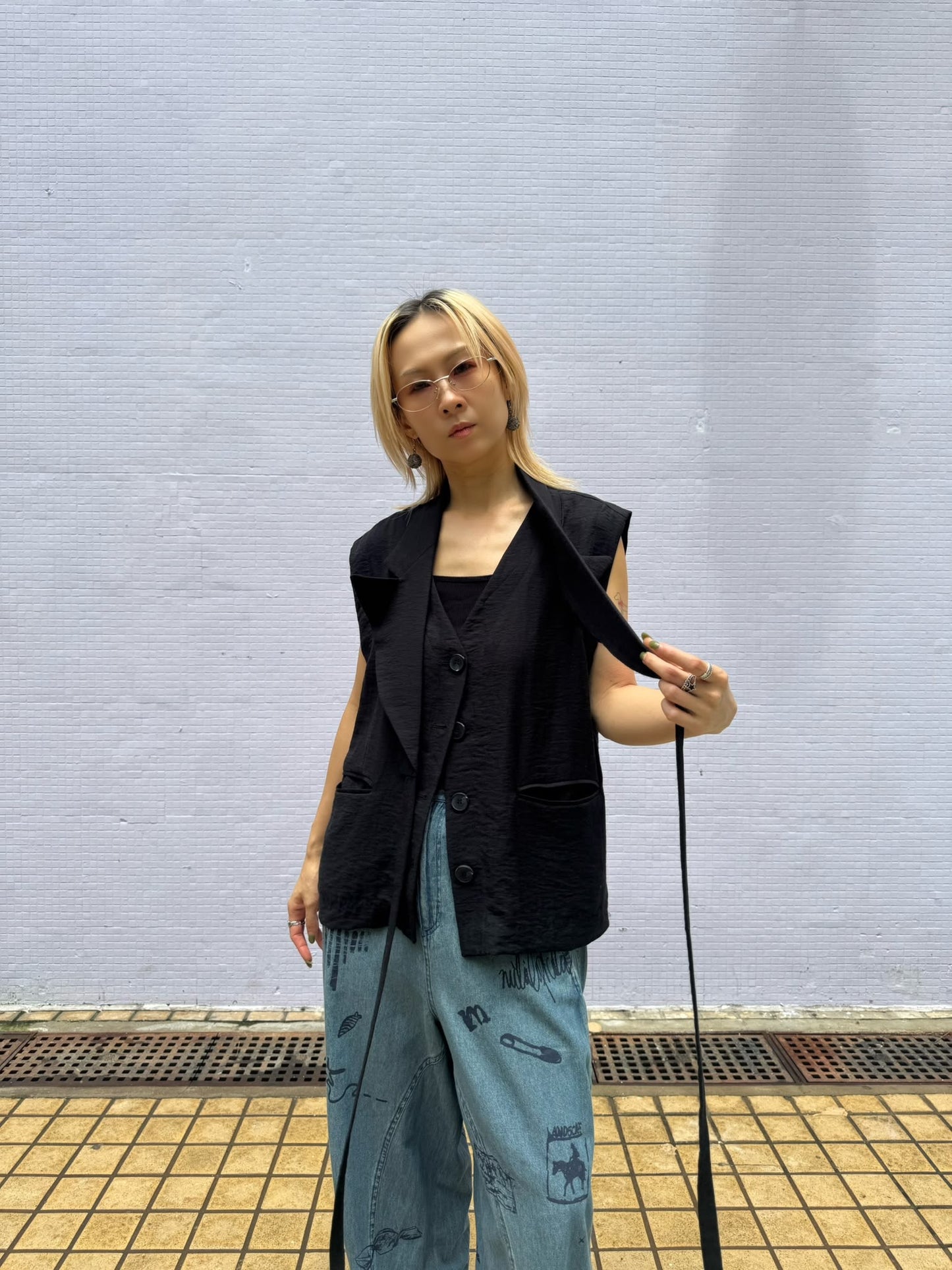 拆領西裝背心