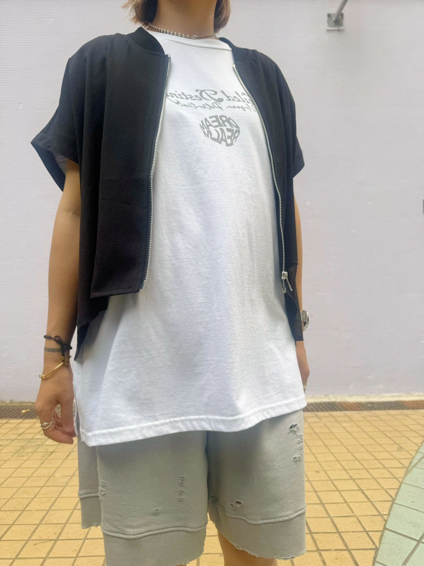 圖案闊板型背心
