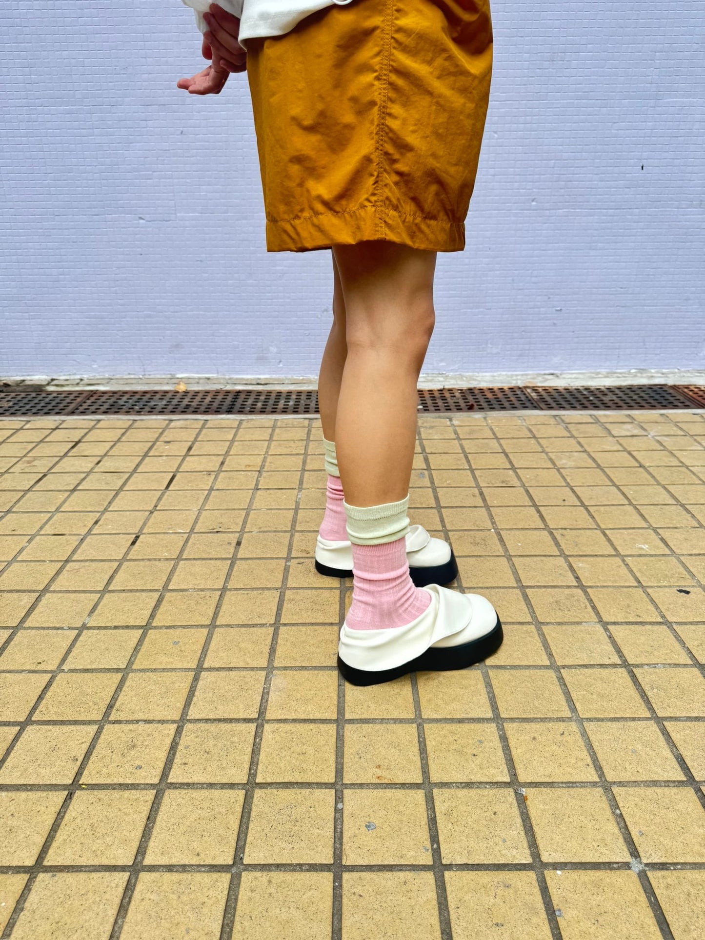 黑白厚底鞋