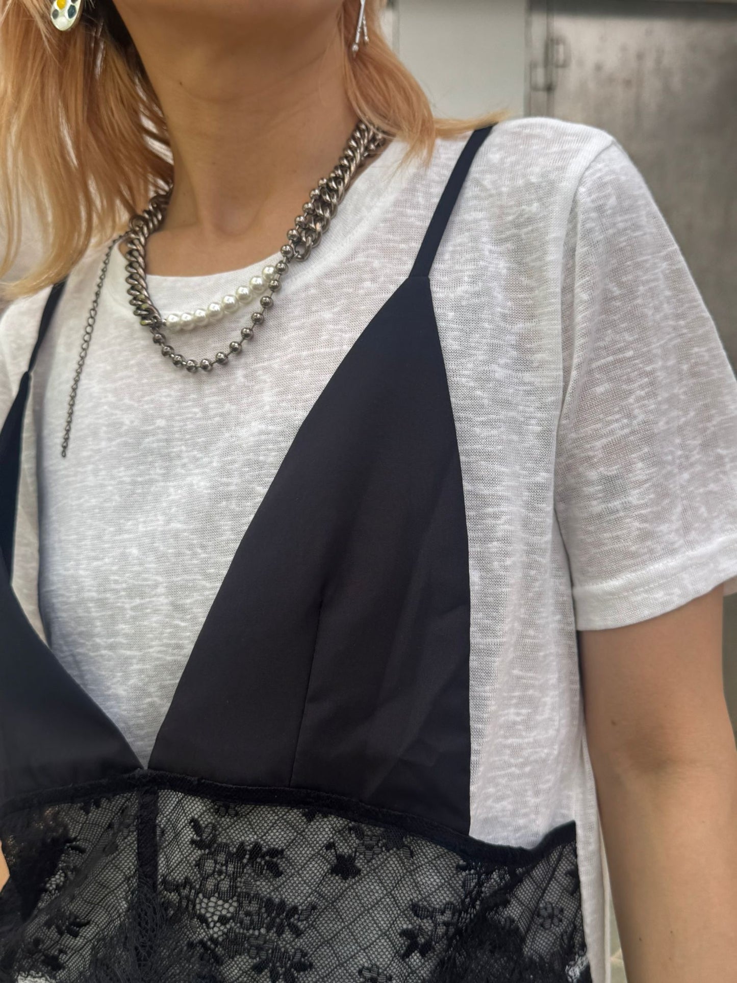 假兩件Bar Top Tee